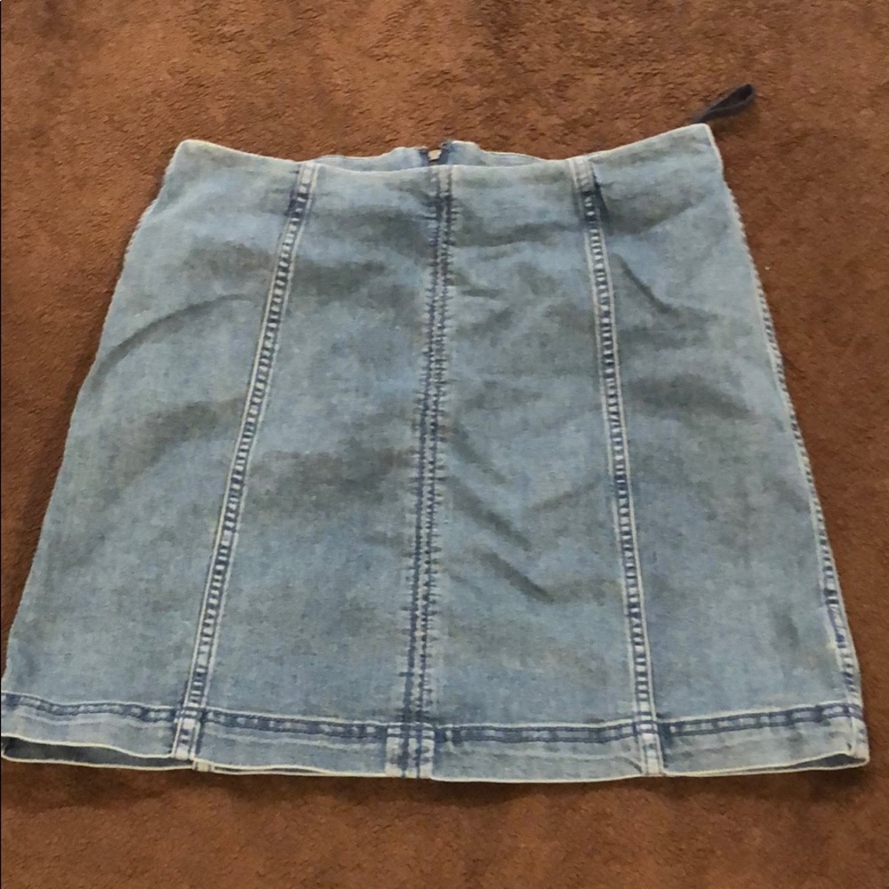 Mini jean skirt